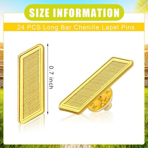 Tondiamo Chenille Pins Gift Sports Award Gold Lapel Pins for Student Team School Uniform Jackets Backpack Hat Decorations in Saudi Arabia