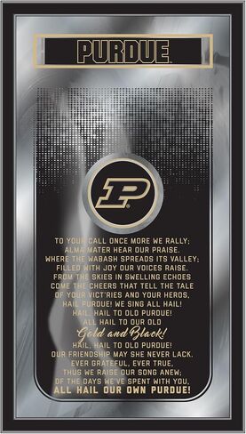 HBS Purdue 26" x 15" Fight Song Mirror by Holland Bar Stool Company in Saudi Arabia