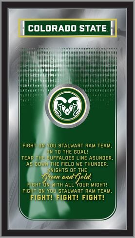 HBS Purdue 26" x 15" Fight Song Mirror by Holland Bar Stool Company in Saudi Arabia
