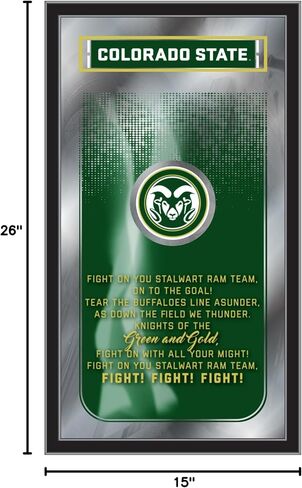 HBS Purdue 26" x 15" Fight Song Mirror by Holland Bar Stool Company in Saudi Arabia