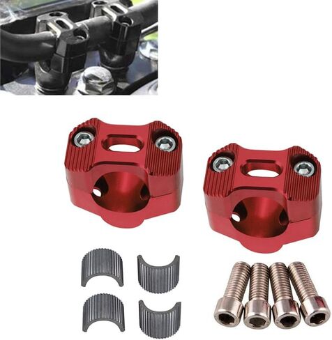 Universal Motorcycle 7/8" 1 1/8" 22MM 28MM CNC Handlebar Handle Risers Adjustable Fat Bar Adapter Mount Clamps for EXC KLX KXF YZF CRF XR SX SXF XCW WR YZ Dirt Pit Bike in Saudi Arabia