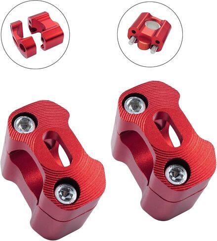 Universal Motorcycle 7/8" 1 1/8" 22MM 28MM CNC Handlebar Handle Risers Adjustable Fat Bar Adapter Mount Clamps for EXC KLX KXF YZF CRF XR SX SXF XCW WR YZ Dirt Pit Bike in Saudi Arabia