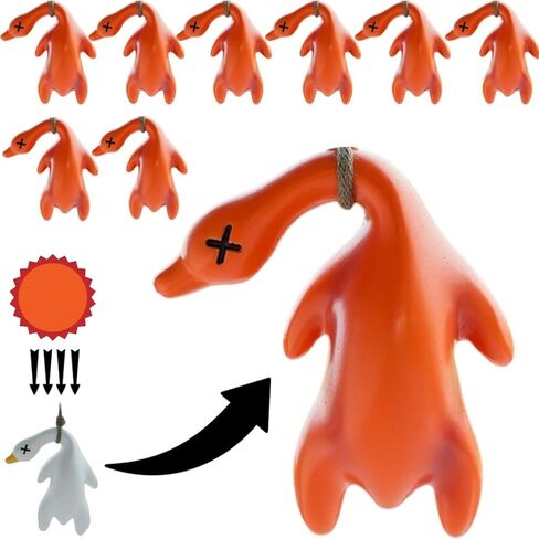 Color-Changing Roast Duck Car Pendant,2025 UV Temperature Reminder, Cute Rearview Mirror Pendant, Fun Mirror Hanging Ornament for Cars, Bicycles (4-Piece Set) in Kuwait