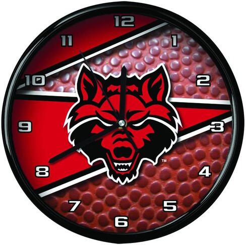 شركة الذاكرة | NCAA 12 "الساعة المستديرة ، بطارية شعار الفريق المرخص رسميًا تعمل لصالح هدية مروحة رياضية ديكور للمكاتب المنزلية in Kuwait