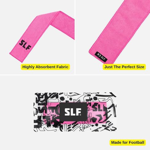 SLEEFS Hue Pink Thin Football Towel with Logo in Kuwait