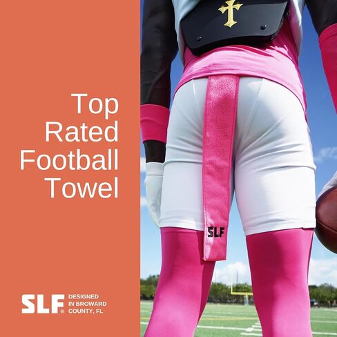 SLEEFS Hue Pink Thin Football Towel with Logo in Kuwait