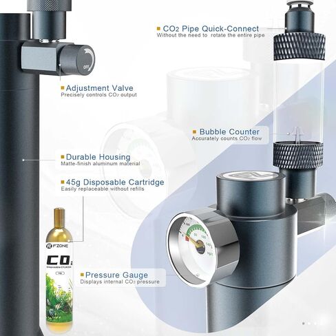 FZONE Mini CO2 Regulator Aquarium for Planted (Solenoid) in Saudi Arabia