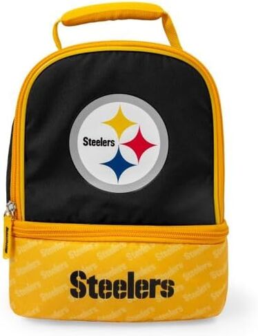 Pro Specialties Group Pittsburgh Steelers Lunch Box, Insulated Cooler Bag, black, one size in Saudi Arabia