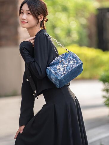 محفظة بلينغ راينستون للنساء حقيبة كتف مسائية كيس كتف متألقة بلورات حفلات الزفاف الكريستالية in Kuwait