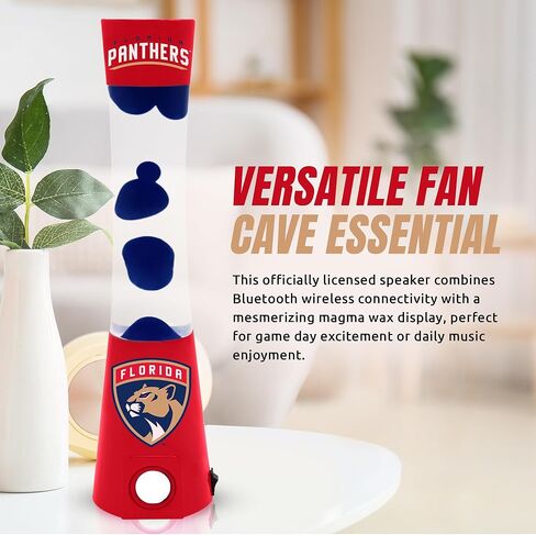 NHL Florida Panthers 16.5" Magma Lamp with Ambient Light and Sound Enhancement - Merchandise Decor - Vibrant Home or Office Decoration & Fan Cave Essential in Kuwait