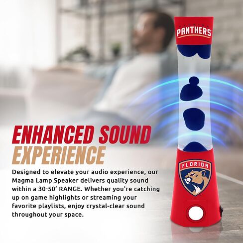 NHL Florida Panthers 16.5" Magma Lamp with Ambient Light and Sound Enhancement - Merchandise Decor - Vibrant Home or Office Decoration & Fan Cave Essential in Kuwait