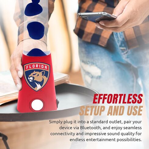 NHL Florida Panthers 16.5" Magma Lamp with Ambient Light and Sound Enhancement - Merchandise Decor - Vibrant Home or Office Decoration & Fan Cave Essential in Kuwait