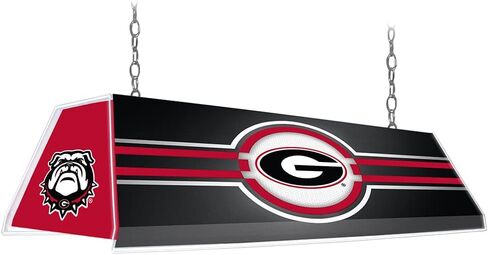 The Fan Brand NCAA - Georgia Bulldogs ، Black Edge Glow Pool Table Light - Dist Sports Team Bar Décor - Home ، Dorm ، Office ، Office ، Fan Cave ، Garage in Kuwait