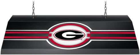The Fan Brand NCAA - Georgia Bulldogs ، Black Edge Glow Pool Table Light - Dist Sports Team Bar Décor - Home ، Dorm ، Office ، Office ، Fan Cave ، Garage in Kuwait