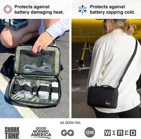 Phoozy Premium Tech Pouch & Cable Organizer Bag للحصول على ملحقات السفر | حماية الطقس البارد لضروريات السفر الخاصة بك | مقاوم للتسرب ومدفئ الطقس مع وسادة انزلاق للقبضة والمتانة (أسود) in Saudi Arabia