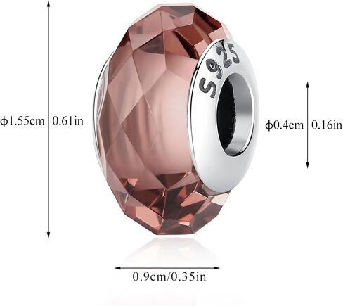 Nbsameng S925 Sterling Silver Murano Glass Charms Bead Compatible for Pandora Bracelets and Necklaces, DIY Holiday Gifts for Women,light blue Glazed Beads in Saudi Arabia