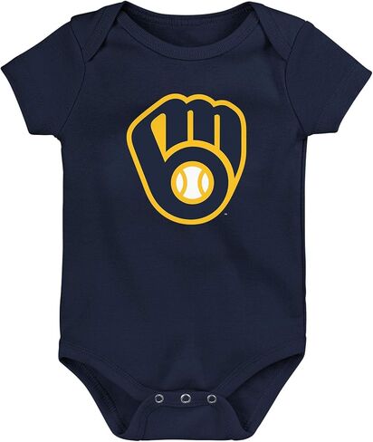 Outerstuff MLB Newborn & Infants 0-24 Months Official Primary Logo Creeper Bodysuit Romper in Kuwait