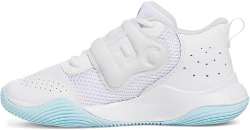 Under Armour Unisex Grade School Zone Basketball 2, (011) Mod Gray/Ares Red/Black, 4, US in Saudi Arabia