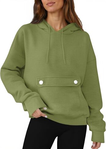 YRAETENM Hoodies for Women Fleece Long Sleeve Sweatshirts Comfy Casual Basic Pullover Tops Fall Fashion Outfits with Pockets in Saudi Arabia
