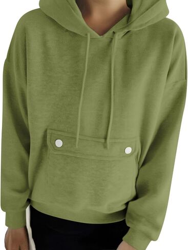 YRAETENM Hoodies for Women Fleece Long Sleeve Sweatshirts Comfy Casual Basic Pullover Tops Fall Fashion Outfits with Pockets in Saudi Arabia