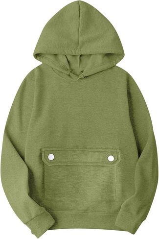YRAETENM Hoodies for Women Fleece Long Sleeve Sweatshirts Comfy Casual Basic Pullover Tops Fall Fashion Outfits with Pockets in Saudi Arabia