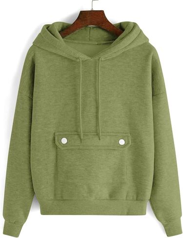 YRAETENM Hoodies for Women Fleece Long Sleeve Sweatshirts Comfy Casual Basic Pullover Tops Fall Fashion Outfits with Pockets in Saudi Arabia