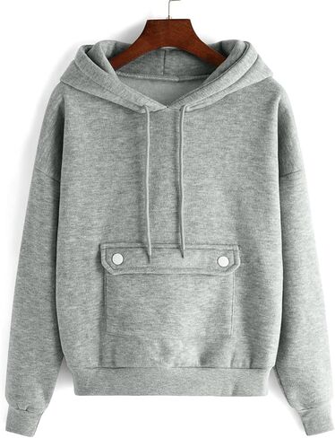 YRAETENM Hoodies for Women Fleece Long Sleeve Sweatshirts Comfy Casual Basic Pullover Tops Fall Fashion Outfits with Pockets in Saudi Arabia
