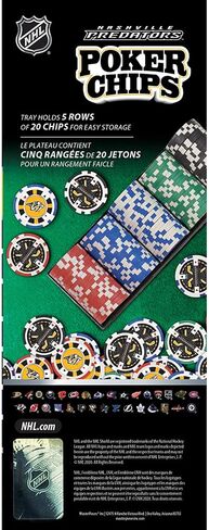 Masterpieces NHL unisex-adult 100-Piece Casino Style Poker Chips in Saudi Arabia
