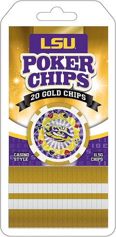 MasterPieces Casino - NCAA LSU Tigers - 20 Piece High Quality Team Poker Chips in Kuwait