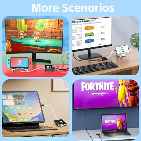 Switch Dock لـ Nintendo Switch Station 4K دقة موصل محول التلفزيون المحمول لـ Nintendo Switch NS/OLED USB C إلى Dock Travel HDMI مع USB 3.0 Plug & Play (Black+Red) in Kuwait