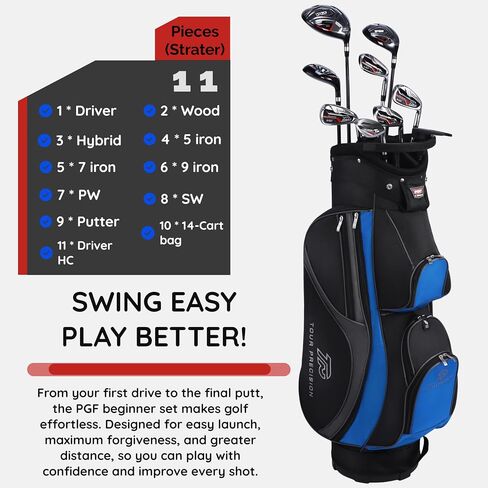 PGF Gold Tour Precision Complete Golf Club Package للرجال والنساء in Kuwait