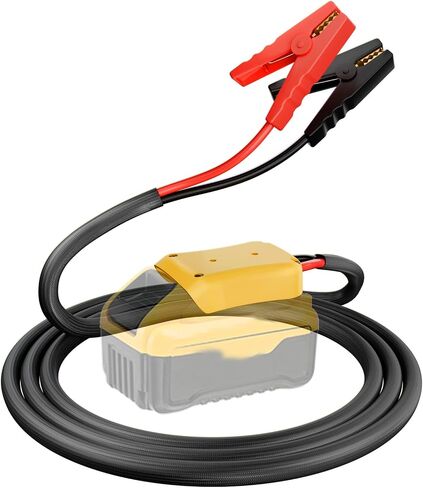 Jumper Cables with Adapter for Dewalt 20V Battery, 2FT 8AWG Portable Battery Dewalt Jumper Starter Automotive Booster Cables Power for Car Jump Starting Using Tool in Saudi Arabia