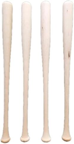 Baseball Bats for Trophy Engraving, 34 Inches, Wood, 4 Pack in Saudi Arabia