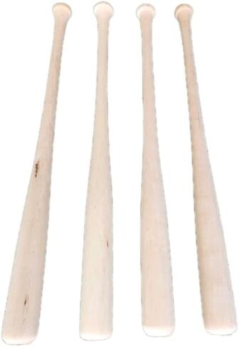 Baseball Bats for Trophy Engraving, 34 Inches, Wood, 4 Pack in Saudi Arabia