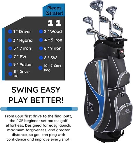 PGF Gold Tour Precision Complete Golf Club Package للرجال والنساء in Kuwait