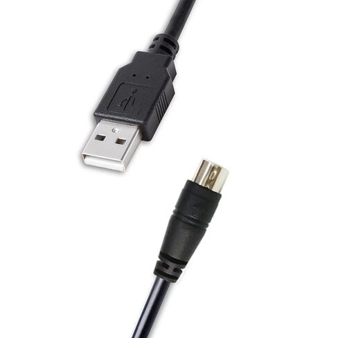 USB-C إلى Mini-Din 7 Pin Cable لسلسلة IK Multimedia Irig ، متوافقة مع HD ، HD-A ، Keys I/O 25 ، I/O49 ، Midi 2 ، Pro ، Pro Duo ، Pro Duo I/O ، Pro I/O ، Stream Pro (USB-C to Min Din ، 6ft) in Kuwait