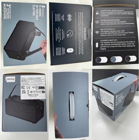 مكبر صوت بلوتوث محمول مع إدخال Radio Treble/Bass AUX ، منفذ USB ، فتحة بطاقة SD Micro- مكبرات صوت بصوت عالٍ مدعومة بطارية ، هدايا للمنزل/الفصول الدراسية in Kuwait