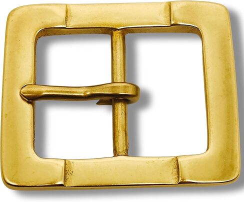 Heavy Duty Single Prong Square Belt Buckle 1.6 inch (40MM) Solid Brass Buckles For Men Women in Saudi Arabia
