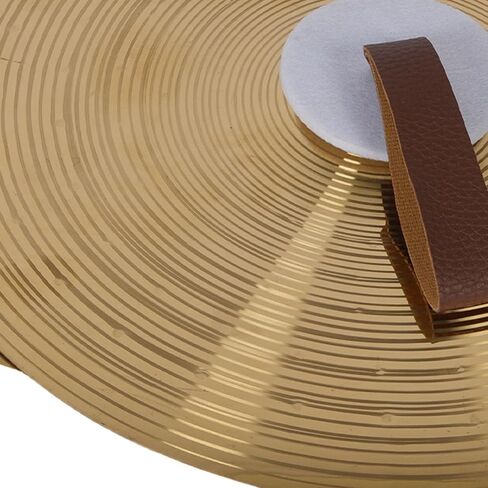 WALFRONT 2Pcs Cymbals Alloy Hand Held Drum Cymbals with Hand Strap 14 Inch Enhance Performance for Marching Bands Orchestras Music Students in Saudi Arabia