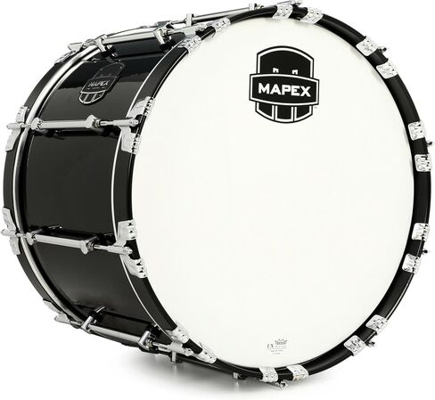 Mapex Quantum Mark II Marching Bass Drum-14 بوصة × 20 بوصة ، Black Gloss in Saudi Arabia