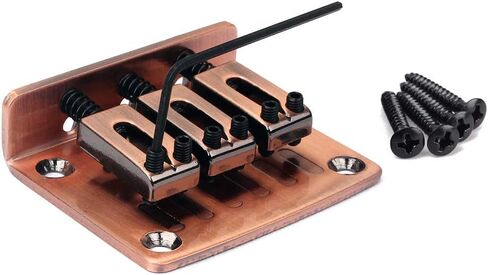 Zinc Alloy Bridge Adjustable 3 String Headless Guitar Bridge for Cigar Box Electric Guitar Replacement in Saudi Arabia