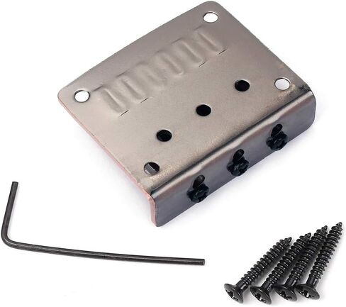 Zinc Alloy Bridge Adjustable 3 String Headless Guitar Bridge for Cigar Box Electric Guitar Replacement in Saudi Arabia
