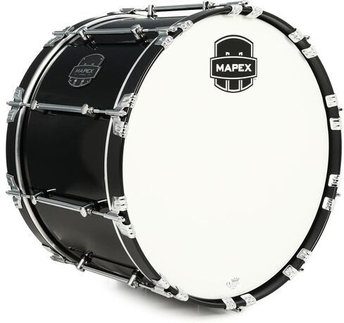 Mapex Quantum Mark II Marching Bass Drum - 14 x 22 inch, Gloss Black in Saudi Arabia