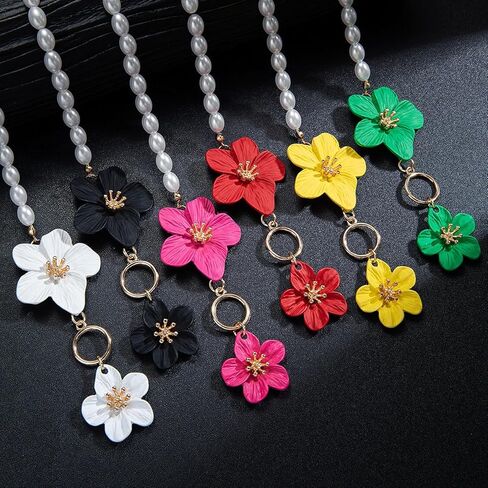 Flower Anklets for Women Trendy Flower Ankle Bracelet Boho Floral Anklet Summer Beach Anklets Jewelry for Women in Kuwait