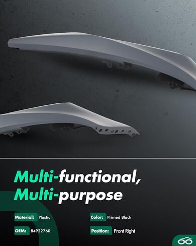 SCITOO Front Bumper Cover Replacement for 2016 2017 for Chevrolet Equinox Preceding Plastic Bumper 23413531 in Kuwait