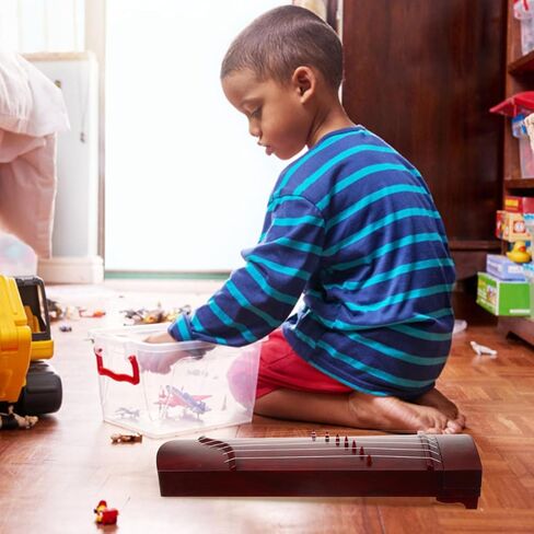 VICASKY Guzheng Guqin Instrument Xylophone Musical Instruments Zither Guitar Ukulele Piano for Amp Kit Abs Educational Guzheng, Small Chinese Beginners ABS Material, 16.26" L x 4.06" W 2.75" H in Kuwait