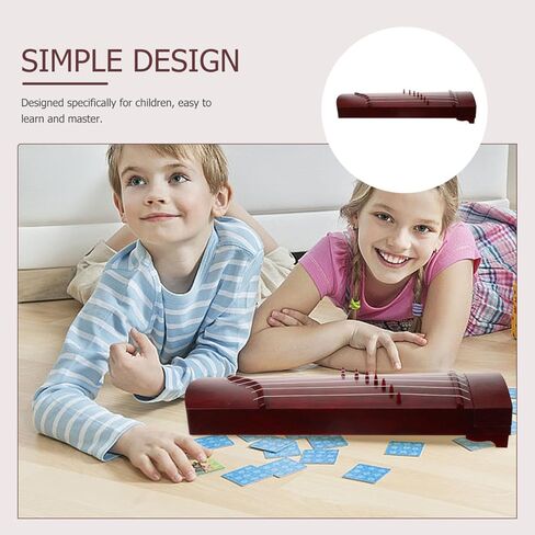 VICASKY Guzheng Guqin Instrument Xylophone Musical Instruments Zither Guitar Ukulele Piano for Amp Kit Abs Educational Guzheng, Small Chinese Beginners ABS Material, 16.26" L x 4.06" W 2.75" H in Kuwait