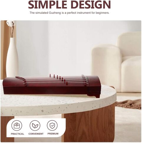 VICASKY Guzheng Guqin Instrument Xylophone Musical Instruments Zither Guitar Ukulele Piano for Amp Kit Abs Educational Guzheng, Small Chinese Beginners ABS Material, 16.26" L x 4.06" W 2.75" H in Kuwait