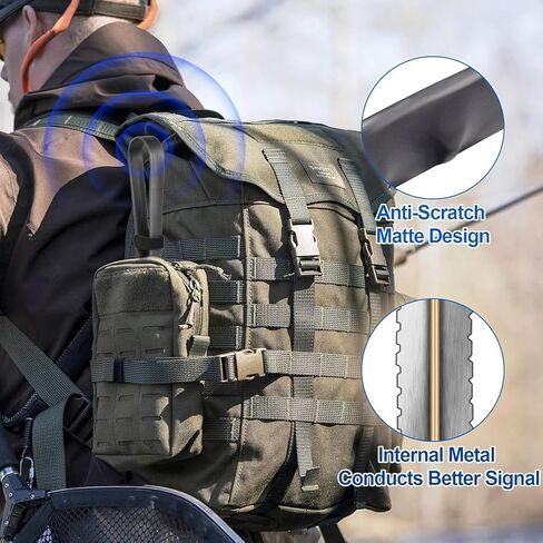 Bingfu Foldable CS Tactical SMA Female Ham Radio Antenna 2-Pack Dual Band VHF UHF 136-520MHz 18.5 inch Antenna for Kenwood Baofeng BF-F8HP UV-5R UV-82 BF-888S GT-3 Ham Two Way Radio Walkie Talkie in Kuwait