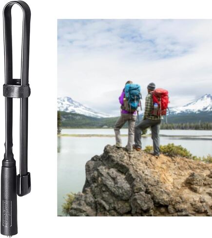Bingfu Foldable CS Tactical SMA Female Ham Radio Antenna 2-Pack Dual Band VHF UHF 136-520MHz 18.5 inch Antenna for Kenwood Baofeng BF-F8HP UV-5R UV-82 BF-888S GT-3 Ham Two Way Radio Walkie Talkie in Kuwait